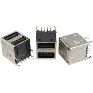 Разъем 2USB(G) типа А, версия 2.0, 4 вывода, 16*17*17 прямой угол