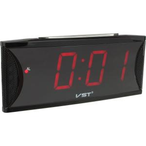 Часы VST-719-1 1 дисплей КРАСНЫЙ USB 5V будильник