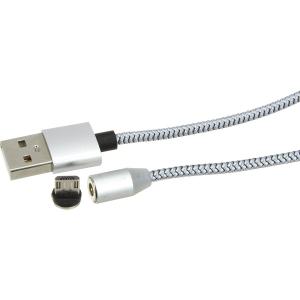 Шнур USB A-microUSB B 5PIN 1.0m магнитный 360* 