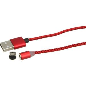 Шнур USB A-microUSB B 5PIN 1.0m магнитный 360* 