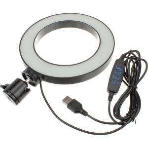 Селфи лампа кольцо 16см Selfie Ring Light 3 режима, штатив