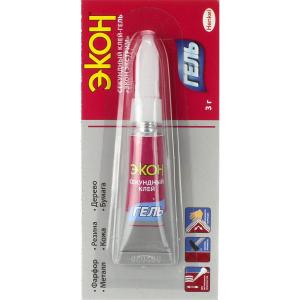 Клей-гель секундный ЭКОН Экстрим 3г (на мульти-карте 12 шт.)