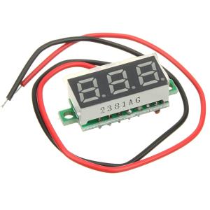 Вольтметр модуль 2.5-30В (Зеленый) 0.28"