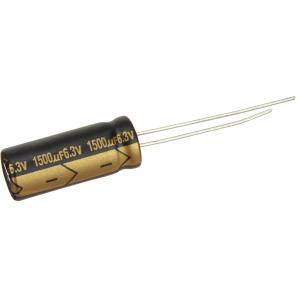 Конденсатор 1500/6.3V d8 h20 105C (LZ для компьютера)