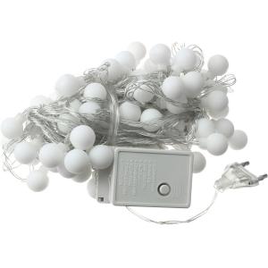 Гирлянда 90 свд, 10 метров, шарики, зеленая