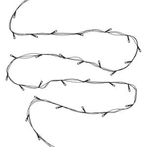 Гирлянда 30 свд, 3 метра, звезды, белая