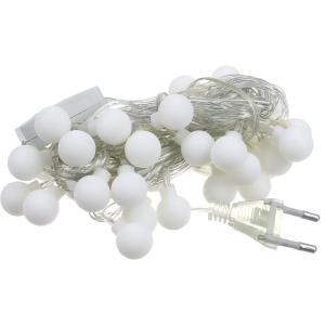 Гирлянда 40 свд, 5 метров, шарики, зеленая