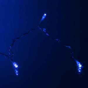 Гирлянда 300 СВД, синяя штора 3х3 метра