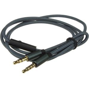 Шнур J3.5-J3.5 1.0м 4PIN кнопка разъем металл Hoco Upa04