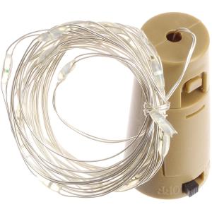 Гирлянда "Роса" 20 СВД 2 метра, цвет розовый батарейки в пробке 3AG13