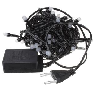 Гирлянда 50 СВД 7мм, белый теплый, матовые светодиоды, 6 метров