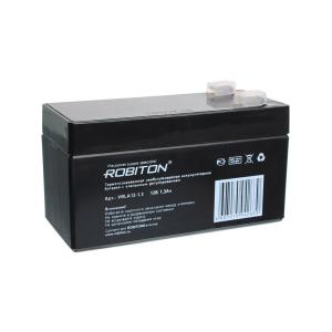 Аккумулятор 12V 1.3Ah 97*43*52мм Robiton VRLA12-1.3
