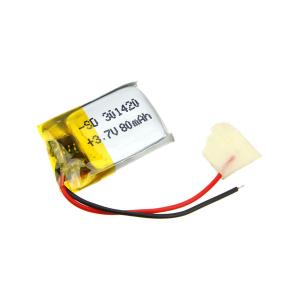 Аккумулятор 3.7V 0.080Ah Li-Po 301420
