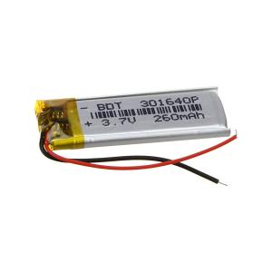 Аккумулятор 3.7V 0.26Ah Li-Po 301640