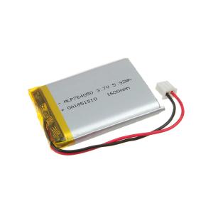 Аккумулятор 3.7V 1.6Ah Li-Po 764050 с контролером, с разъемом