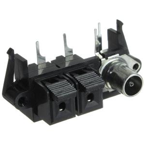 Акустический зажим Jia 105A SAT (2 контакта +разъем САТ-Ш)