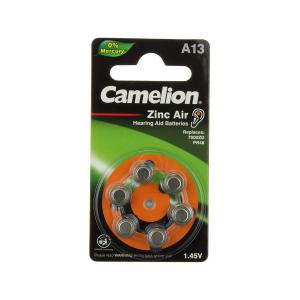 Батарейка Camelion ZA13 PR48 для слуховых апп BL1/6/60