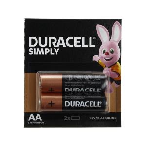 Батарейка Duracell LR6 Simple BL2/20 на картоне