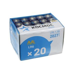 Батарейка Kosmos LR6 1.5V ALK BOKS 20
