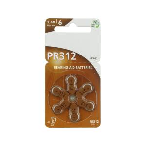 Батарейка Panasonic PR312 PR41 для слуховых апп BL1/6/60