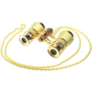 Бинокль 3Х25 театральный, золотистый