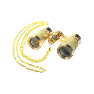 Бинокль 3Х25 театральный, золотистый