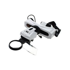 Бинокуляр монтажника 9892BE1, 8 линз с подсветкой белые