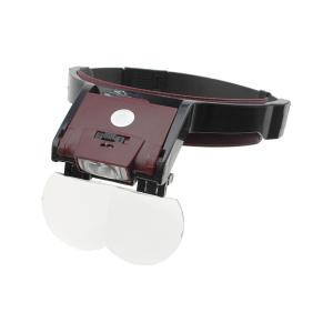 Бинокуляр монтажника MG81001-B +4 линзы 1.7/2/2.5/3.5Х, подсветка