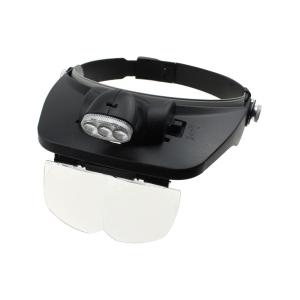 Бинокуляр монтажника MG81001Е +4 линзы 1.2/1.8/2.5/3.5Х подсветка 3 свд