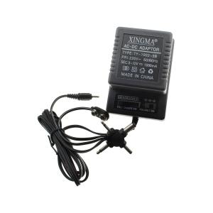 Блок питания 1А универсальный 3-12В TY1002 Xingma нестабилизированная, 6 насадок