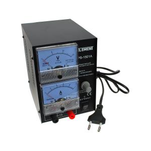 Блок питания 1А универсальный Element 0-15В регулируемый