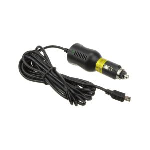 Блок питания 5В 2А импульсный, со штекером прикуривателя miniUSB для навигаторов, штекер прямой