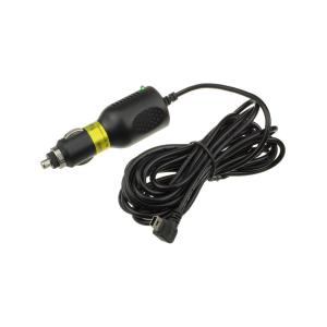 Блок питания 5В 2А импульсный, со штекером прикуривателя miniUSB для навигаторов, штекер углом