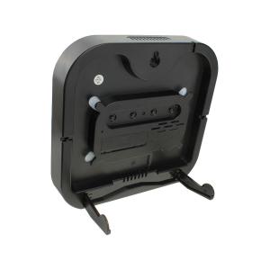 Часы DS-6650 будильник, температура, пульт, желтые, белые цифры