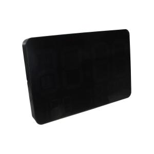 Часы DS-6652 будильник, температура, пульт, желтые, белые цифры