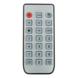 Часы DS-6652 будильник, температура, пульт, зеленые, белые цифры