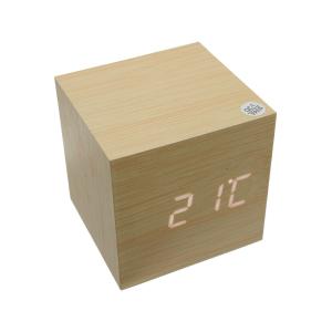 Часы настольные электронные VST-869 бежевый, белый дисплей