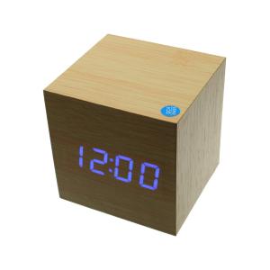 Часы настольные электронные VST-869 бежевый, синий дисплей