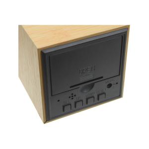 Часы настольные электронные VST-869 бежевый, синий дисплей