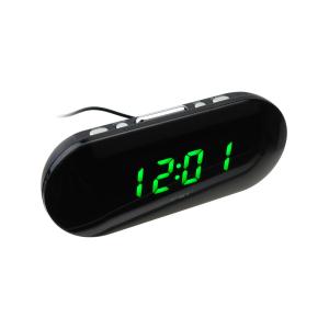 Часы настольные VST-715-4 дисплей зеленый, будильник