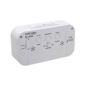 Часы с будильником Сигнал EC-137W