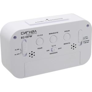 Часы с будильником Сигнал EC-137W