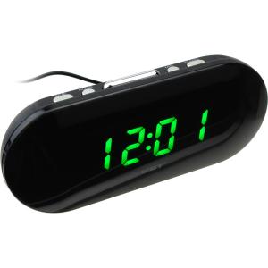 Часы VST-715-4 1 дисплей зеленый, будильник, USB