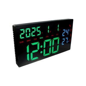 Часы VST-916Y будильник, температура, пульт, зеленые, синие цифры