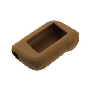 Чехол совместим с брелоком Starline A93 силиконовый, коричневый