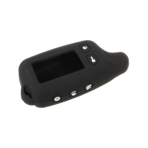 Чехол совместим с брелоком Tomahawk TW9010 силиконовый, черный