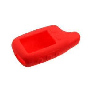 Чехол совместим с брелоком Tomahawk TW9010 силиконовый, красный, var2