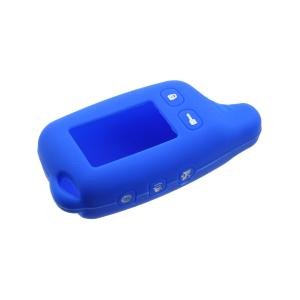 Чехол совместим с брелоком Tomahawk TW9010 силиконовый, синий, var2