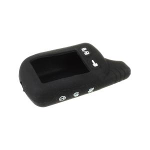 Чехол совместим с брелоком Tomahawk TZ9010 силиконовый, черный