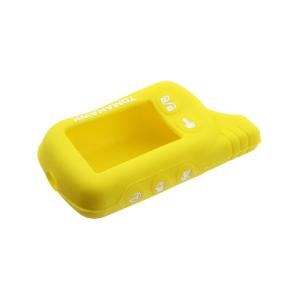 Чехол совместим с брелоком Tomahawk TZ9010 силиконовый, желтый